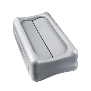 Image sur  Couvercle basculant pour poubelle Slim Jim - Gris