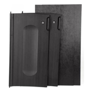 Image sur Ensemble de portes verrouillables pour chariot - Noir